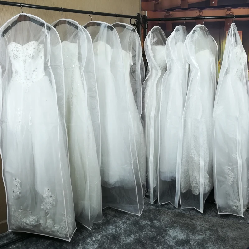 2023 Double-sided Transparent Tulle/Voile Wedding Bridal Dress Dust Cover with Side-zipper for Home Wardrobe Gown Storage Bag
2023 Double-sided Transparent Tulle/Voile Wedding Bridal Dress Dust Cover with Side-zipper for Home Wardrobe Gown Storage Bag