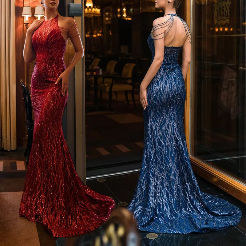 Simple Long Mermaid Prom Dresses 2023 New Sleeveless O neck Sewwp Strain Formal Evening Dress Party Gowns
Simple Long Mermaid Prom Dresses 2023 New Sleeveless O neck Sewwp Strain Formal Evening Dress Party Gowns