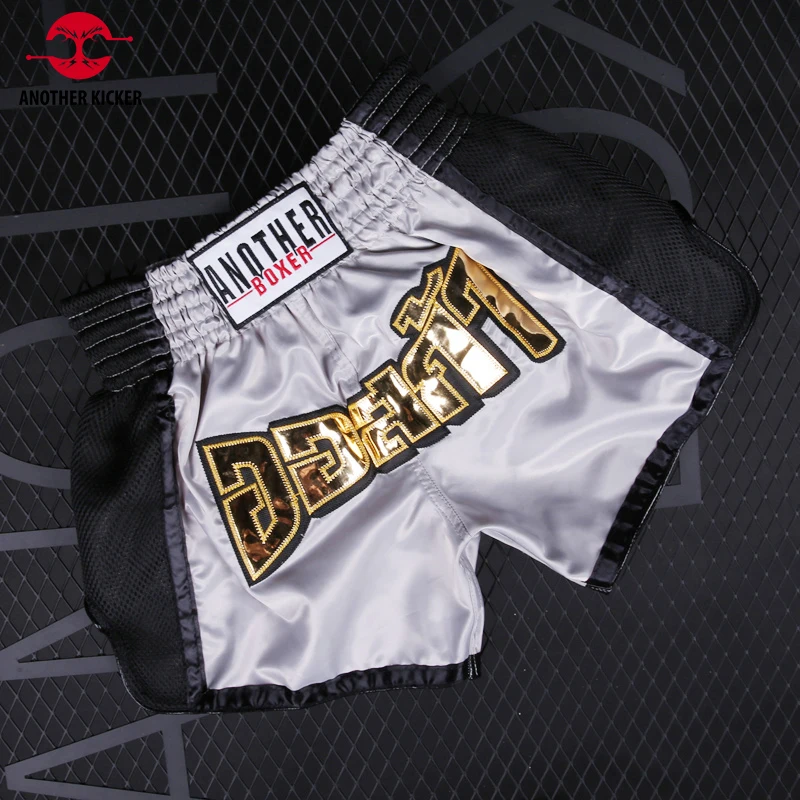 Shorts Kickboxing Gray Black Muay Thai Shorts Satin Polyester Breathable Boxing Training Pants Kids Adults Crossfit Fight Wear
Shorts Kickboxing Gray Black Muay Thai Shorts Satin Polyester Breathable Boxing Training Pants Kids Adults Crossfit Fight Wear