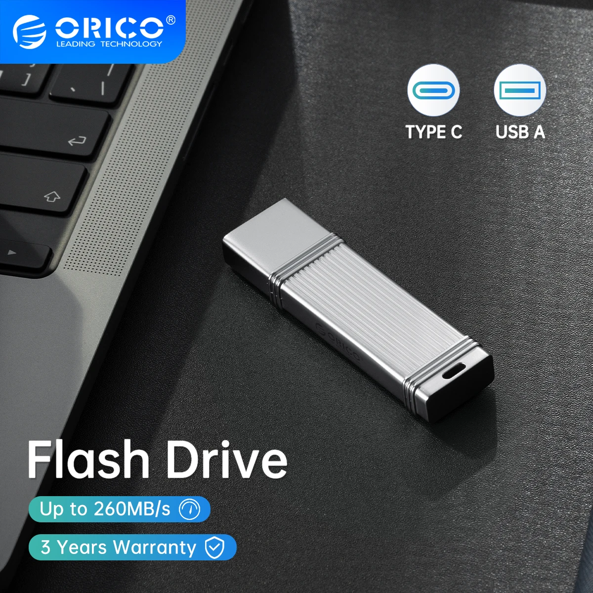 

ORICO USB 3.2 Pen Drive 260MB/S USB Flash Drive 256GB 128GB 64GB 32GB Pendrive Type-C USB3.2 Flash Drive for Android Micro/PC