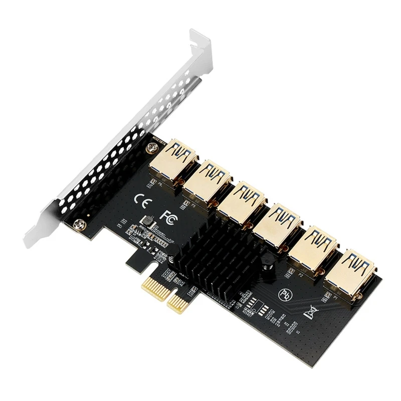 PCI-E 1 до 6 PCI-Express 16X Райзер-карта PCI-E 1X к внешнему 6 PCI-E USB 3,0 адаптер множитель карты для майнинга биткоинов
PCI-E 1 до 6 PCI-Express 16X Райзер-карта PCI-E 1X к внешнему 6 PCI-E USB 3,0 адаптер множитель карты для майнинга биткоинов