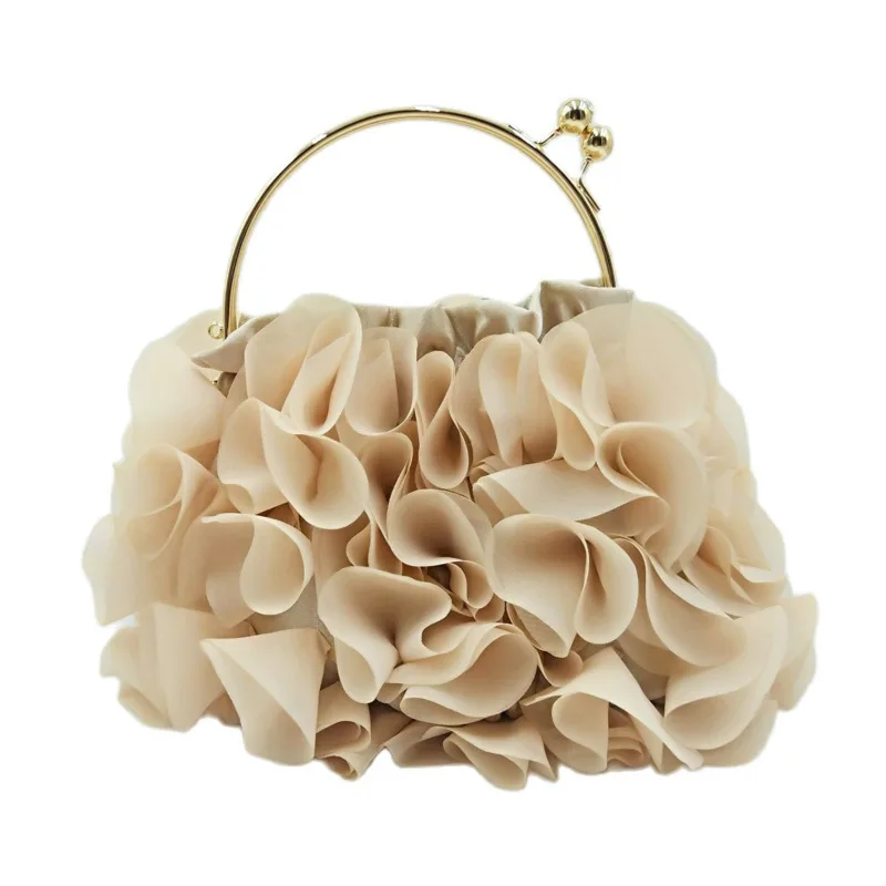 Ladies' Satin Flower bandbags Evening Dinner Bag Bridal Dress Fairy Cross Body exquisite Chain Party Banquet Wedding Purses
Ladies' Satin Flower bandbags Evening Dinner Bag Bridal Dress Fairy Cross Body exquisite Chain Party Banquet Wedding Purses