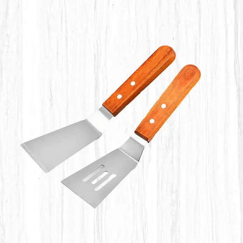 Premium Stainless Steel Cooking Spatula with Durable Wooden Handle for Teppanyaki - A Must-Have Kitchen Tool for Flawless Cooki
Premium Stainless Steel Cooking Spatula with Durable Wooden Handle for Teppanyaki - A Must-Have Kitchen Tool for Flawless Cooki