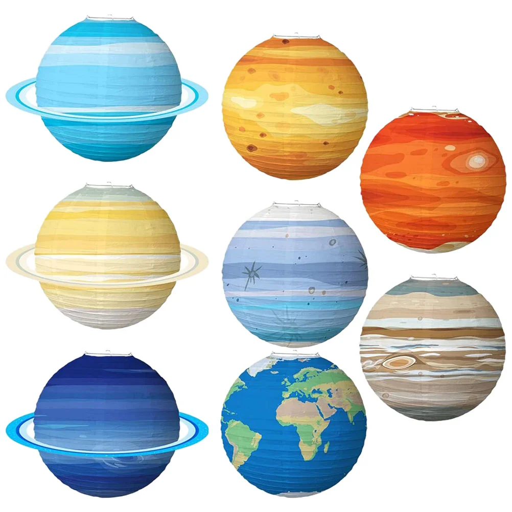 8Pcs Planet Paper Lanterns Outer Space Decorations Solar System Planets Lantern
8Pcs Planet Paper Lanterns Outer Space Decorations Solar System Planets Lantern