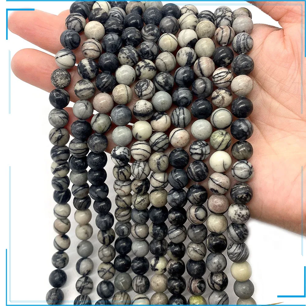 Natural Stone Beads Black and White Picasso Net Round Smooth Bracelet Beads Are Very Suitable for Making Jewelry Accessories
Natural Stone Beads Black and White Picasso Net Round Smooth Bracelet Beads Are Very Suitable for Making Jewelry Accessories