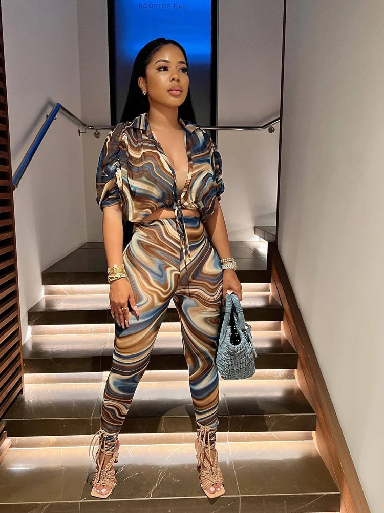 Print Blouse Two Pieces Set Women Pants Suits Summer 2022 Sexy Tracksuits Casual Outfits Street Style Party Clothing New Fashion
Print Blouse Two Pieces Set Women Pants Suits Summer 2022 Sexy Tracksuits Casual Outfits Street Style Party Clothing New Fashion