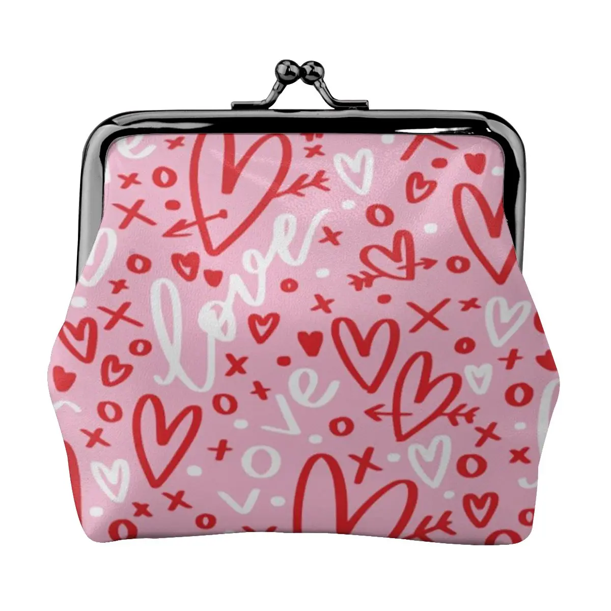 Pink Heart Thermal Leather Coin Purse Small Kiss-Lock Change Pouch Clasp Closure Buckle Wallet
Pink Heart Thermal Leather Coin Purse Small Kiss-Lock Change Pouch Clasp Closure Buckle Wallet