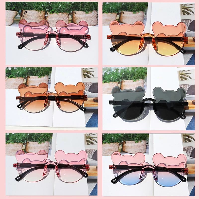 Summer Kids Cute Cartoon Bear Rimless Sunglasses UV400 for Children Fashion Trendy Girl Boy Baby Sunglasses Gradient Eyeglasses
Summer Kids Cute Cartoon Bear Rimless Sunglasses UV400 for Children Fashion Trendy Girl Boy Baby Sunglasses Gradient Eyeglasses