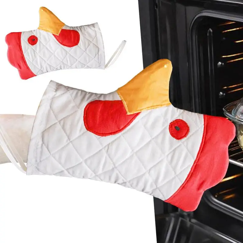 Cute Cartoon Oven Gloves Multifunctional Heat Resistant Non-Slip Cooking Potholder Gloves Breathable for Baking Microwave
Cute Cartoon Oven Gloves Multifunctional Heat Resistant Non-Slip Cooking Potholder Gloves Breathable for Baking Microwave