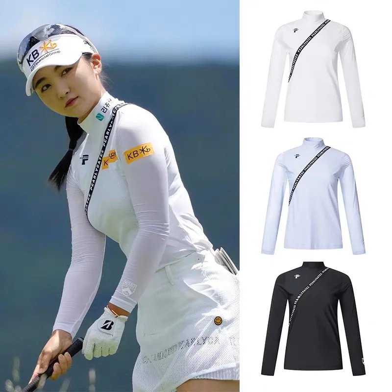 Golf sunscreen clothing women's bottom clothing Ice silk spring and summer women's long-sleeved top bottom clothing elastic 
Golf sunscreen clothing women's bottom clothing Ice silk spring and summer women's long-sleeved top bottom clothing elastic