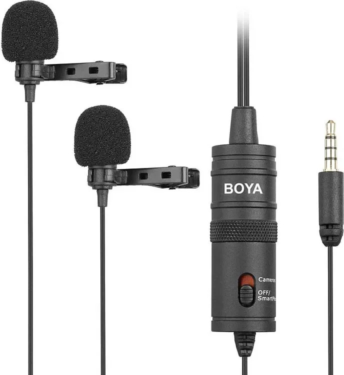 Микрофон петличный Boya Микрофон двойной петличный Boya BY-M1DM, универсальный, со стерео разъемом, темно-синий
Микрофон петличный Boya Микрофон двойной петличный Boya BY-M1DM, универсальный, со стерео разъемом, темно-синий