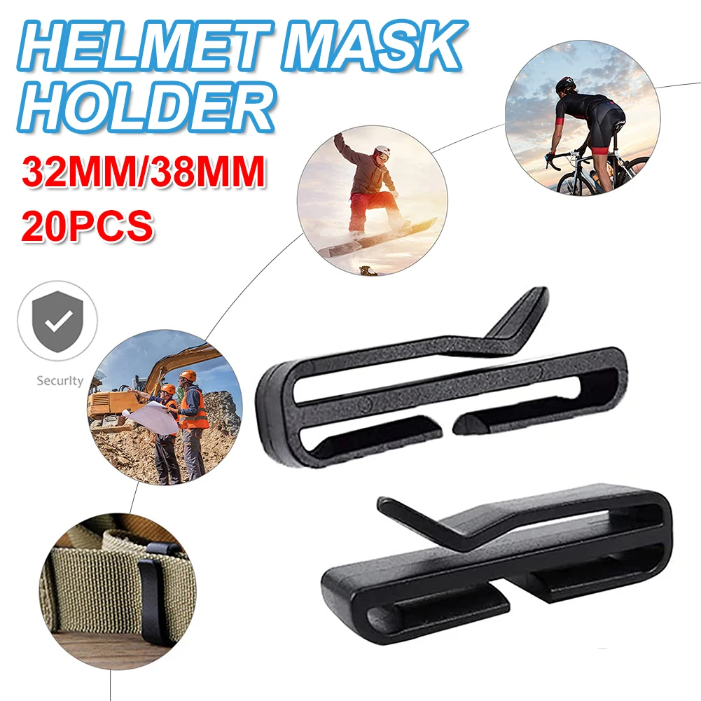 20Pcs Helmet Mask Holder 32mm/38mm Mask Clip Easy Installation Bike Helmet Clip for Outdoor Cycling Helmet Mask Clip Fixing
20Pcs Helmet Mask Holder 32mm/38mm Mask Clip Easy Installation Bike Helmet Clip for Outdoor Cycling Helmet Mask Clip Fixing