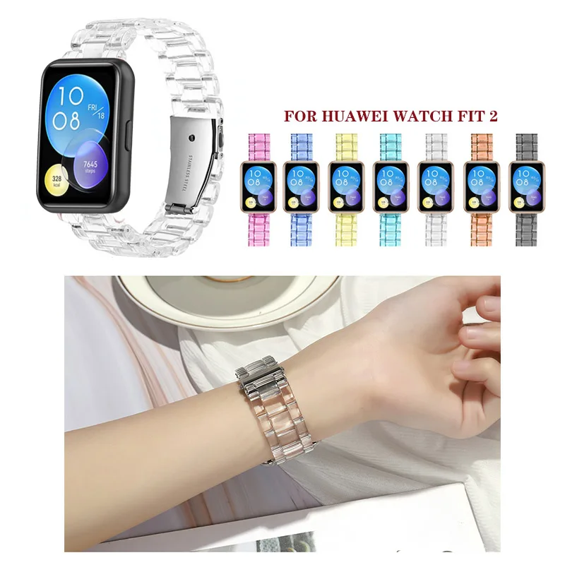 Strap for huawei watch fit 2 new Transparent Lightweight Resin Band With Connector for Huawei fit2 Replacement Bracelet
Strap for huawei watch fit 2 new Transparent Lightweight Resin Band With Connector for Huawei fit2 Replacement Bracelet