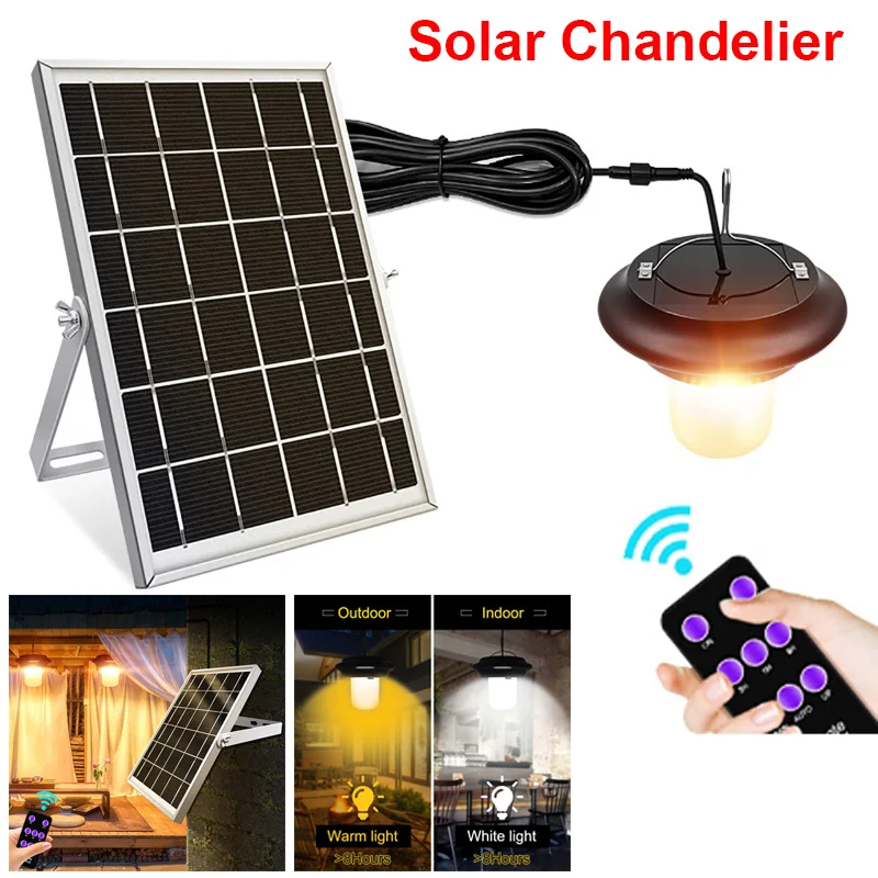 Solar Pendant Light Outdoor Hanging Shed Solar Lamp Waterproof Outdoor Garden Solar Chandelier Remote Control Yard Farm Lighting
Solar Pendant Light Outdoor Hanging Shed Solar Lamp Waterproof Outdoor Garden Solar Chandelier Remote Control Yard Farm Lighting