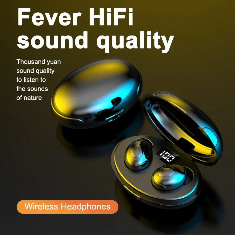 TWS-T5 TWS Bluetooth 5.0 Wireless Touch Earbuds, Wireless Headphones Are Touchable To Touch Clear Compatible With All Model
TWS-T5 TWS Bluetooth 5.0 Wireless Touch Earbuds, Wireless Headphones Are Touchable To Touch Clear Compatible With All Model