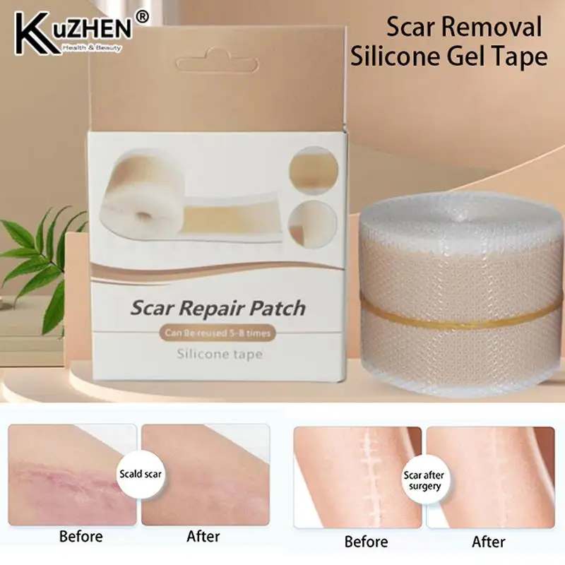 

Silicone Scars Patch Tape Wounds Band Remove Acne Burn Scar Treatment Cover Ear Correctors Efficient Repair Damaged Skin Sheet