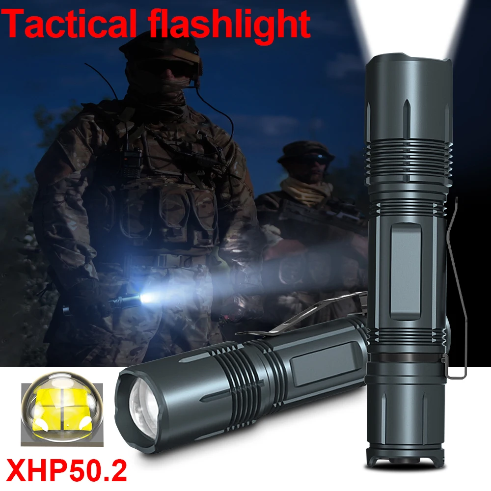 Newest Cree Xhp50 Tactical Torch 18650 Rechargeable Led Flashlight Hunting Police Flash Light usb Waterproof Military Hand Lamp
Newest Cree Xhp50 Tactical Torch 18650 Rechargeable Led Flashlight Hunting Police Flash Light usb Waterproof Military Hand Lamp