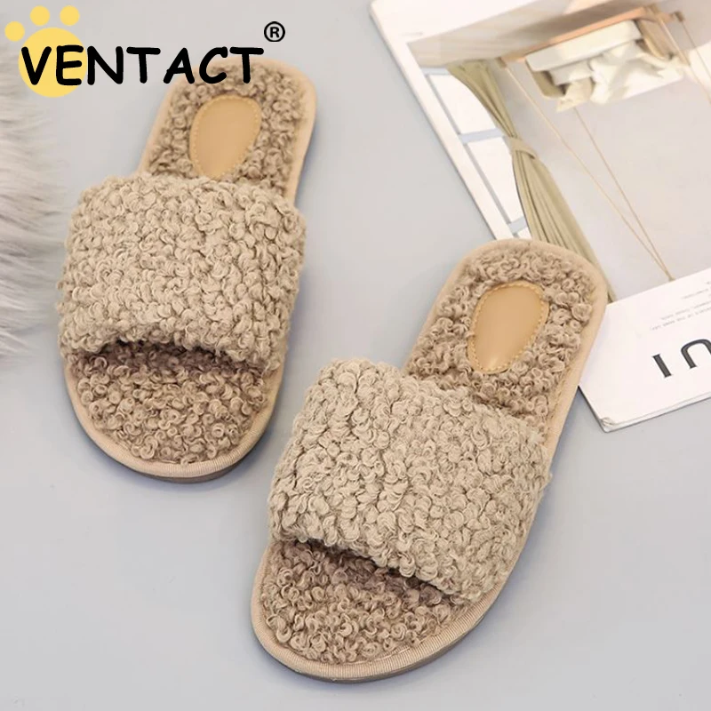 VENTACT Winter New Slippers Women Furry Warm Home Indoor Soft Comfort Female Shoes Lady Plush Cotton Anti-Slip Footwear Slip-On
VENTACT Winter New Slippers Women Furry Warm Home Indoor Soft Comfort Female Shoes Lady Plush Cotton Anti-Slip Footwear Slip-On