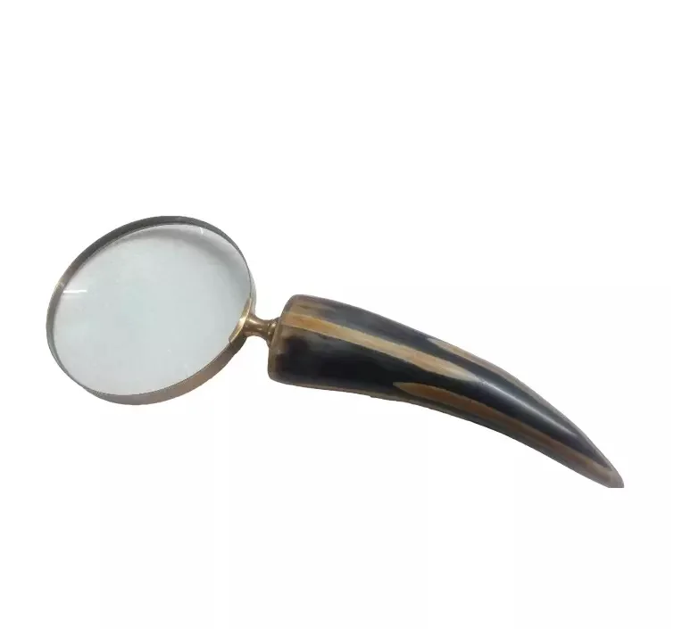Real horn handle magnifying glass wholesale Antique design high quality glass handle made of buffalo horn finished magnifier
Real horn handle magnifying glass wholesale Antique design high quality glass handle made of buffalo horn finished magnifier