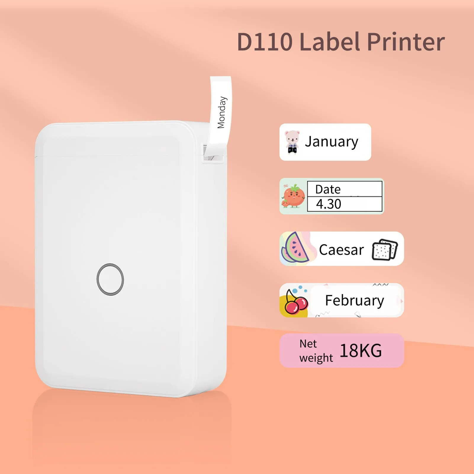 D110 Label Maker Machine Mini Pocket Thermal Label Printer All in One BT Connect Prince DIY Date Sticker Label Machine Genuine
D110 Label Maker Machine Mini Pocket Thermal Label Printer All in One BT Connect Prince DIY Date Sticker Label Machine Genuine