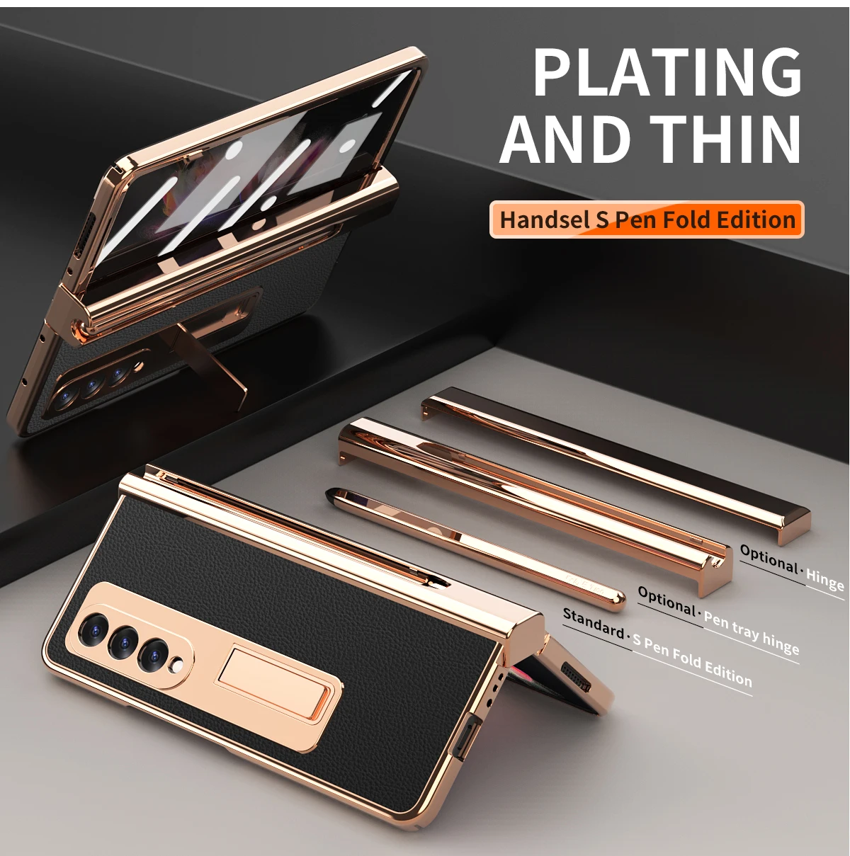Coque With S Pen Plating Leather Case For Samsung Galaxy Z Fold 4 3 2 5 360 Full Protection Tempered Glass Kickstand Phone Cover
Coque With S Pen Plating Leather Case For Samsung Galaxy Z Fold 4 3 2 5 360 Full Protection Tempered Glass Kickstand Phone Cover