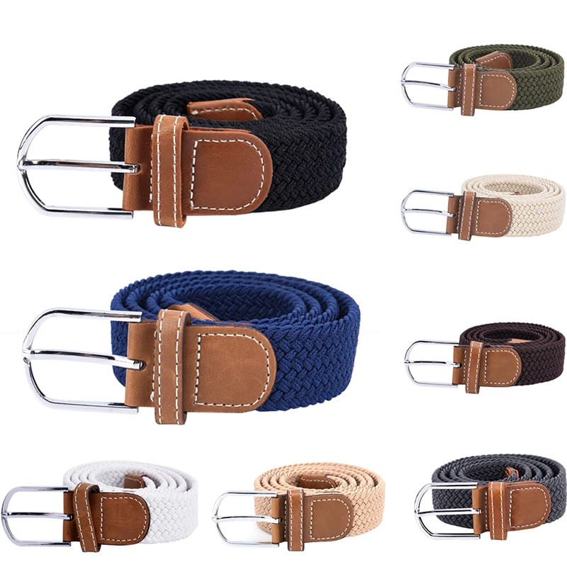 2020 New Fashion Style Men's Fashion Stretch Braided Elastic Woven Canvas Buckle Belt Waistband Waist Straps Men Weaving Belt
2020 New Fashion Style Men's Fashion Stretch Braided Elastic Woven Canvas Buckle Belt Waistband Waist Straps Men Weaving Belt