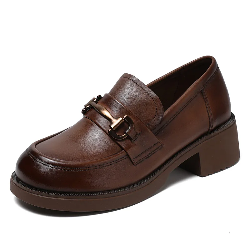 Women Loafers 2023 Spring Genuine Leather Casual Student Shoes Slip On Round Toe Platform Footwear Female Ladies Shoes
Women Loafers 2023 Spring Genuine Leather Casual Student Shoes Slip On Round Toe Platform Footwear Female Ladies Shoes