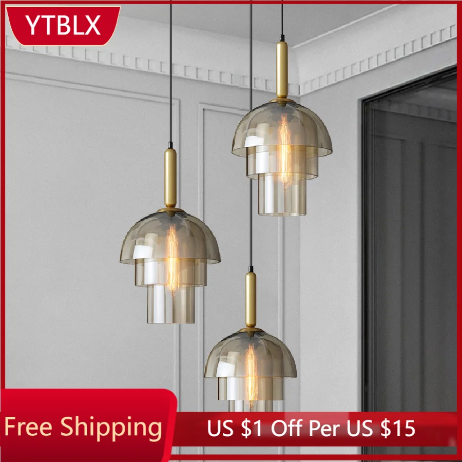 Modern Amber Glass Pendant Lights Industrial Vintage Suspension Lighting Lamps for Dining Room Bedroom Art Decor Copper Hanglamp
Modern Amber Glass Pendant Lights Industrial Vintage Suspension Lighting Lamps for Dining Room Bedroom Art Decor Copper Hanglamp