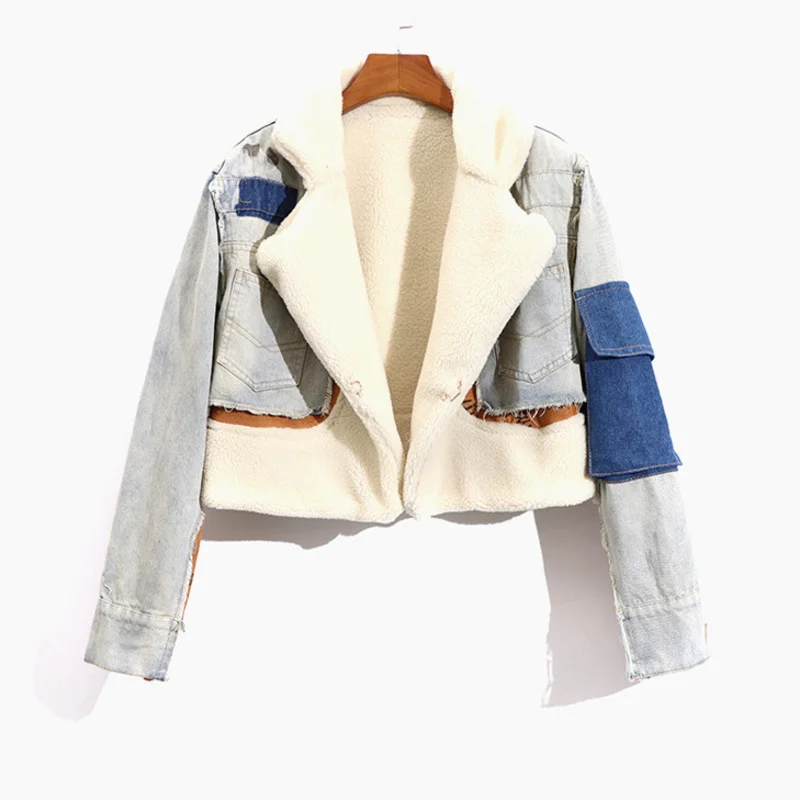 Classic 2022 Plush Thick Denim Women Autumn Winter New Modified Versatile Lamb Wool Warm Jacket Trend GC931
Classic 2022 Plush Thick Denim Women Autumn Winter New Modified Versatile Lamb Wool Warm Jacket Trend GC931