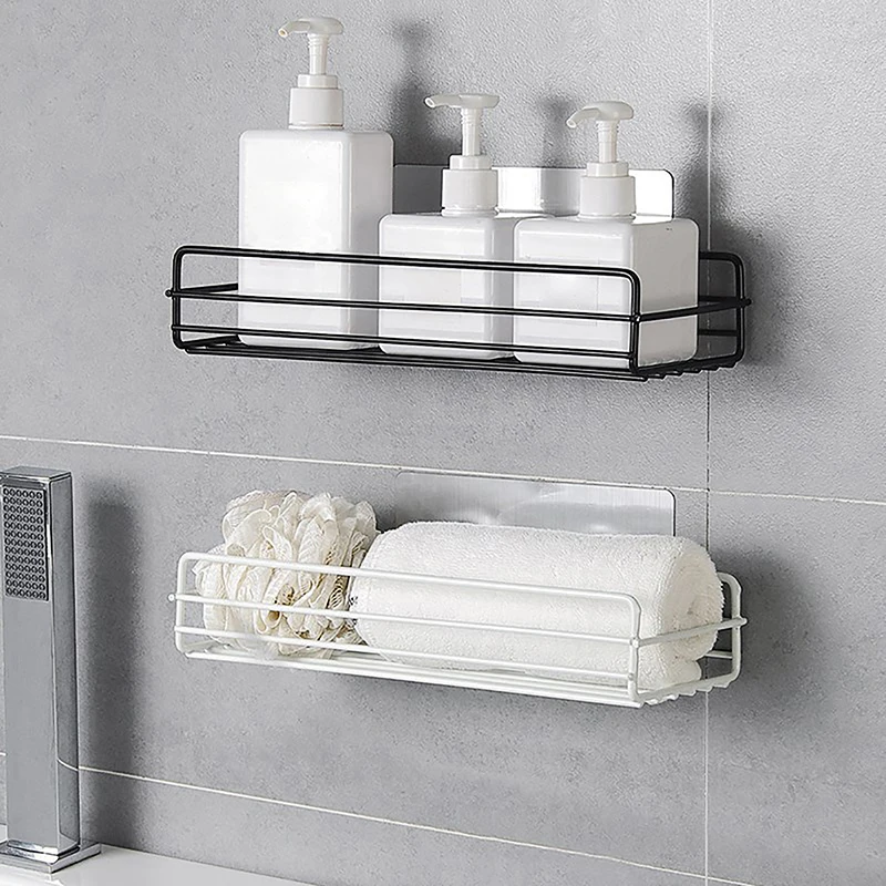Bathroom Shelf Shampoo Storage Rack Bath Hanging Basket Iron Cosmetic Holder Punch-Free Kitchen Seasoning Organizer Accessories
Bathroom Shelf Shampoo Storage Rack Bath Hanging Basket Iron Cosmetic Holder Punch-Free Kitchen Seasoning Organizer Accessories