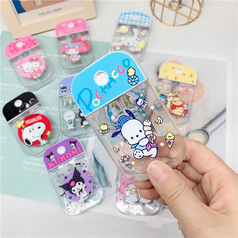 50 мл Милая Мелодия Cinnamoroll Kuromi Kittys мультяшный милый портативный парфюм спирт дезинфицирующее средство для мытья воды пустая бутылка-распыли...
50 мл Милая Мелодия Cinnamoroll Kuromi Kittys мультяшный милый портативный парфюм спирт дезинфицирующее средство для мытья воды пустая бутылка-распыли...