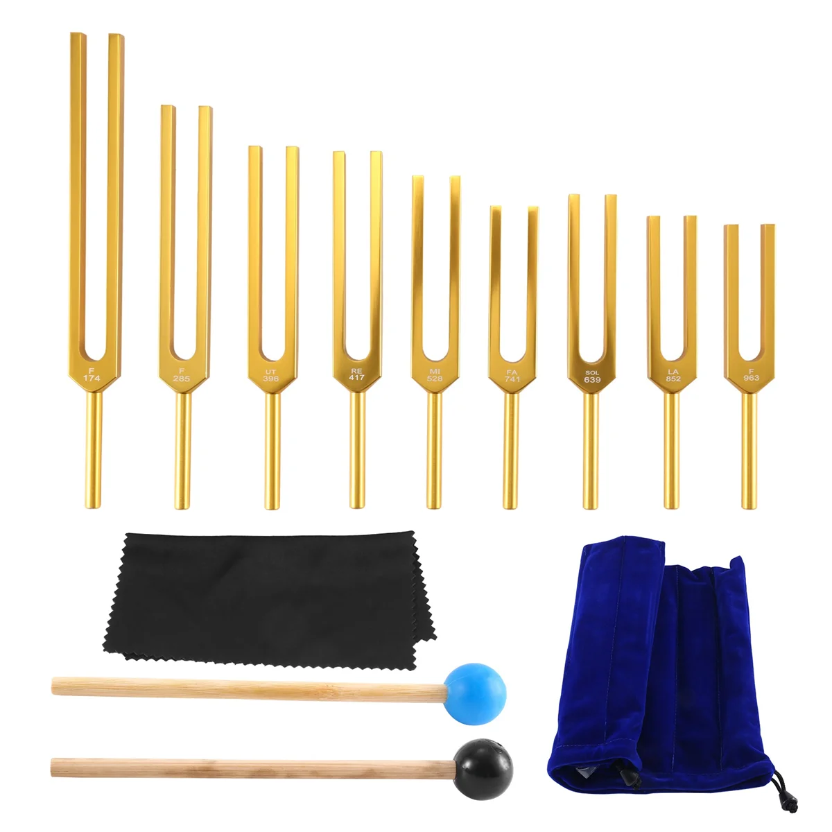 Tuning Fork Set - 9 Tuning Forks for Healing Chakra,Sound Therapy,Keep Body,Mind and Spirit in Perfect Harmony- Gold
Tuning Fork Set - 9 Tuning Forks for Healing Chakra,Sound Therapy,Keep Body,Mind and Spirit in Perfect Harmony- Gold