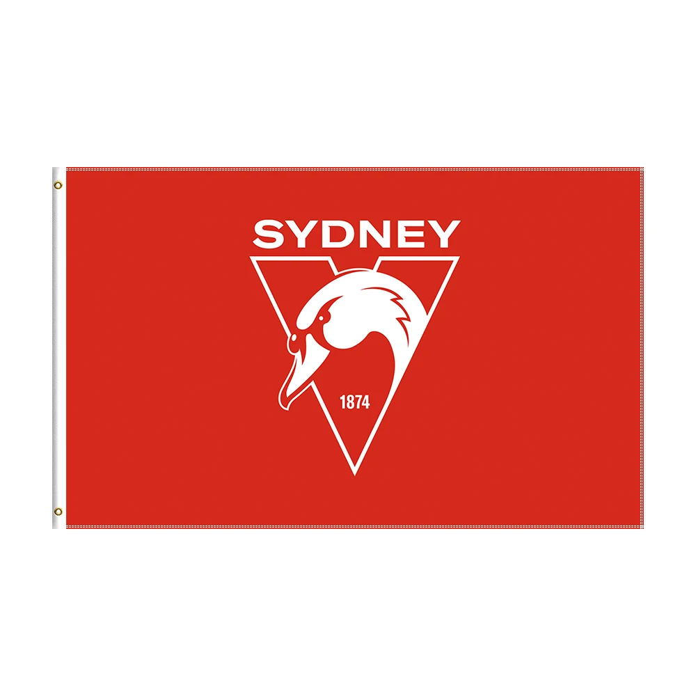 3x5 Ft Sydney Swans Flag Polyester Printed Football Team Banner For Decor
3x5 Ft Sydney Swans Flag Polyester Printed Football Team Banner For Decor