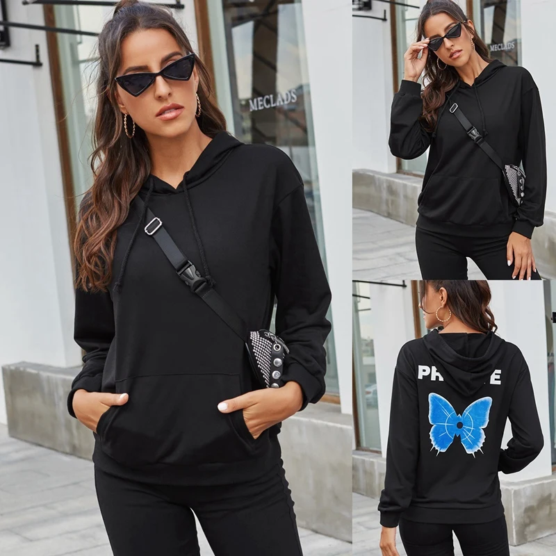 NEW-Fashion Butterfly Pattern Hoodies Women Long Sleeve Pullover Casual Loose Sweatshirt
NEW-Fashion Butterfly Pattern Hoodies Women Long Sleeve Pullover Casual Loose Sweatshirt