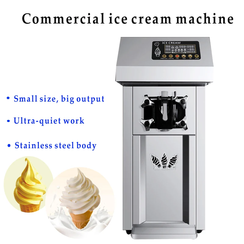 

Настольный аппарат для приготовления мороженого, коммерческая мини автоматическая машина для приготовления сладкого конуса, портативная ...