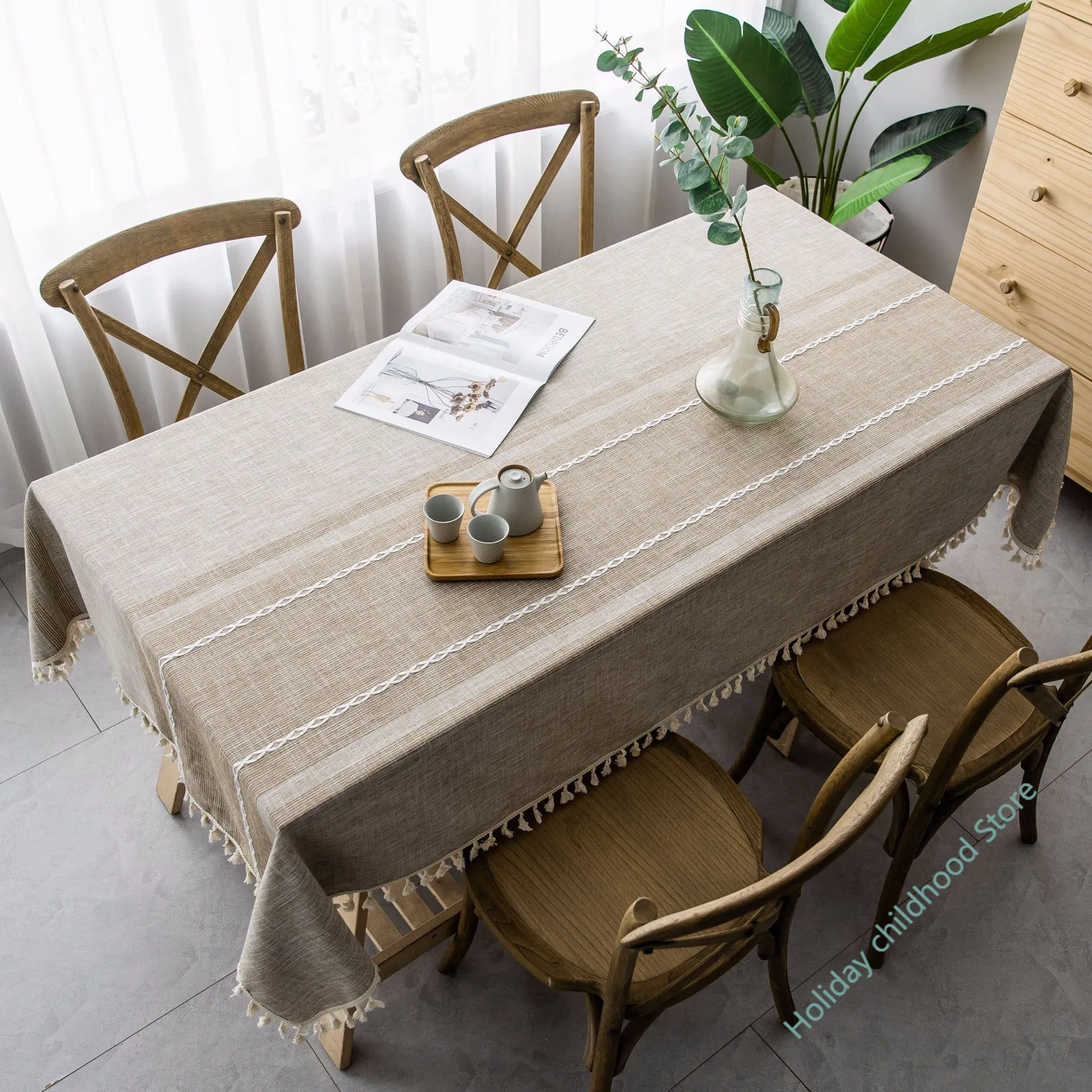 Irregular Solid Decorative Linen Tablecloth With Tassel Dustproof Thicken Rectangular Wedding Dining Table Cover Tea Table Cloth
Irregular Solid Decorative Linen Tablecloth With Tassel Dustproof Thicken Rectangular Wedding Dining Table Cover Tea Table Cloth