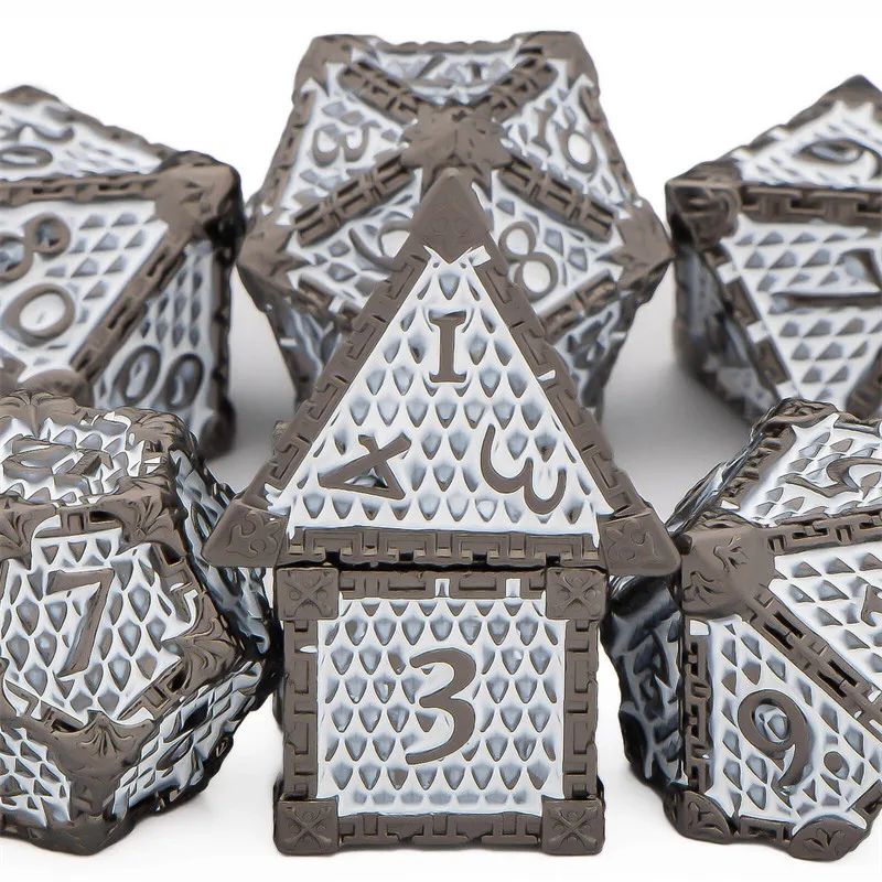 Metal Dnd Solid Dice Set Dungeon And Dragon RPG D+D D&D Polyhedral Role Playing For Games D20 D12 D10 D8 D6 D4 Dice
Metal Dnd Solid Dice Set Dungeon And Dragon RPG D+D D&D Polyhedral Role Playing For Games D20 D12 D10 D8 D6 D4 Dice