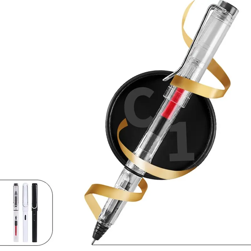 Piston Fountain Pen Type Gel Pen Transparent White Bullet Needle Head Gel Pen Stationery Student Office School supplies
Piston Fountain Pen Type Gel Pen Transparent White Bullet Needle Head Gel Pen Stationery Student Office School supplies