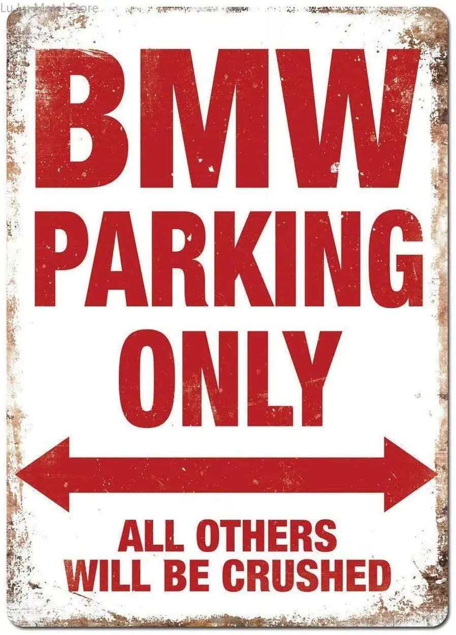 BMW Parking Only Tin Wall Sign The Art Painting Plaque Metal Wall Decoration Poster Decors for Office Home Man Cafe shop bar
BMW Parking Only Tin Wall Sign The Art Painting Plaque Metal Wall Decoration Poster Decors for Office Home Man Cafe shop bar