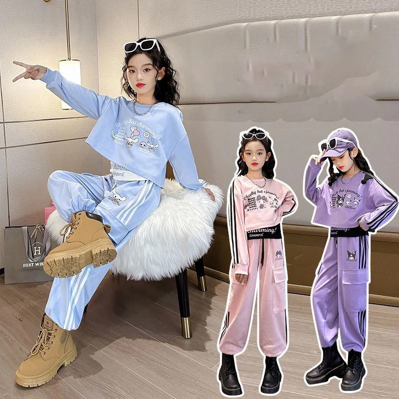 Спортивная одежда Kawaii melody Kuromi Cinnamoroll Комплект из трех частей аниме мультфильм Sanrio Ins повседневные свободные брюки с длинным рукавом в подарок
Спортивная одежда Kawaii melody Kuromi Cinnamoroll Комплект из трех частей аниме мультфильм Sanrio Ins повседневные свободные брюки с длинным рукавом в подарок
