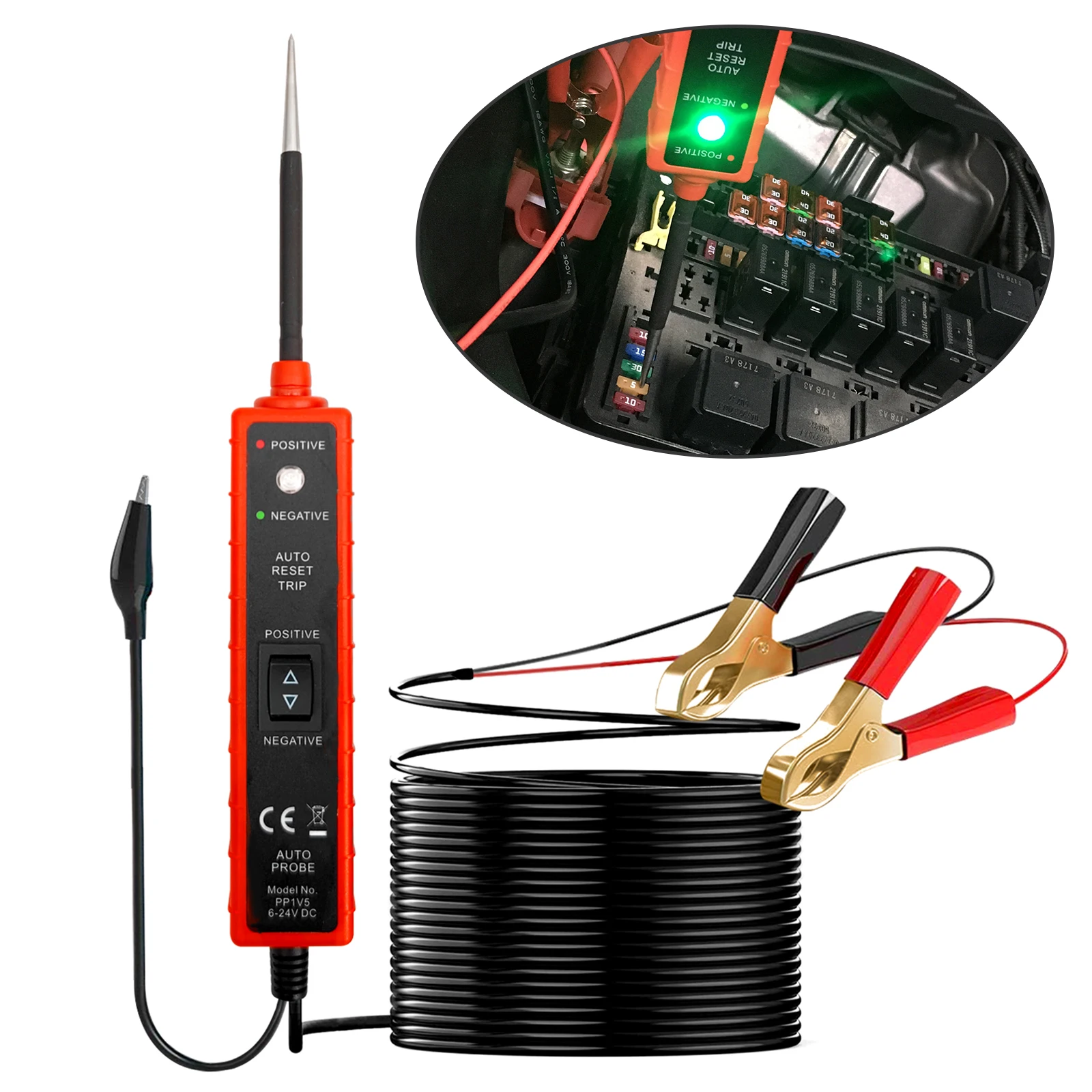 6-24V Multifunctional Car Electrical Circuit Test Pen Voltage Tester Power Probe Electrical System Tester Automotive Tool
6-24V Multifunctional Car Electrical Circuit Test Pen Voltage Tester Power Probe Electrical System Tester Automotive Tool