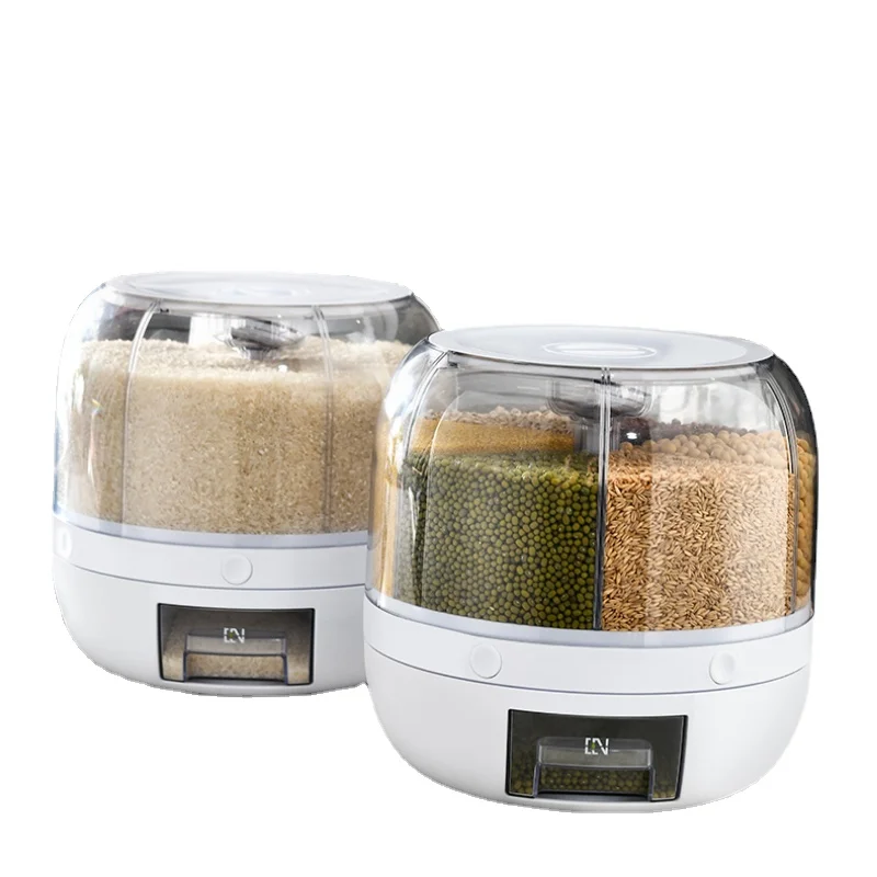 Grains Storage Jar Airtight Cereal Dispenser Plastic Smell Proof Organizer Rice Storage Bucket Kitchen Rangement Household Items
Grains Storage Jar Airtight Cereal Dispenser Plastic Smell Proof Organizer Rice Storage Bucket Kitchen Rangement Household Items