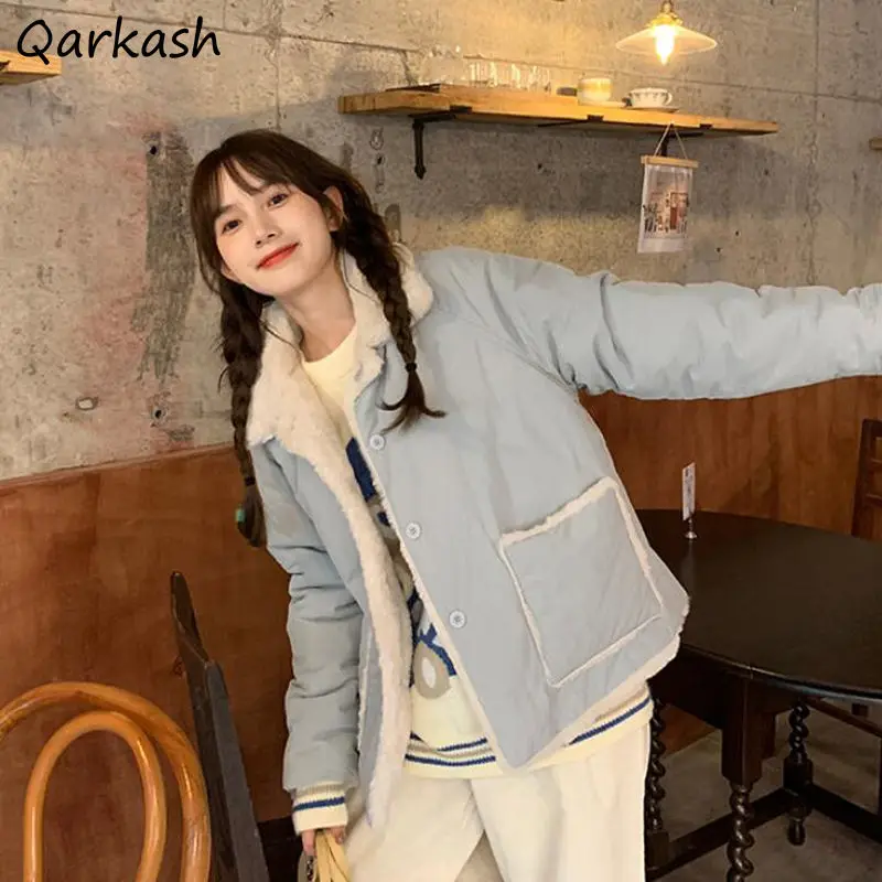 Parkas Women Fresh Aesthetic Thicker All-match Warm Single Breasted Pockets Students Simple Lovely Girls Winter Warm Loose
Parkas Women Fresh Aesthetic Thicker All-match Warm Single Breasted Pockets Students Simple Lovely Girls Winter Warm Loose