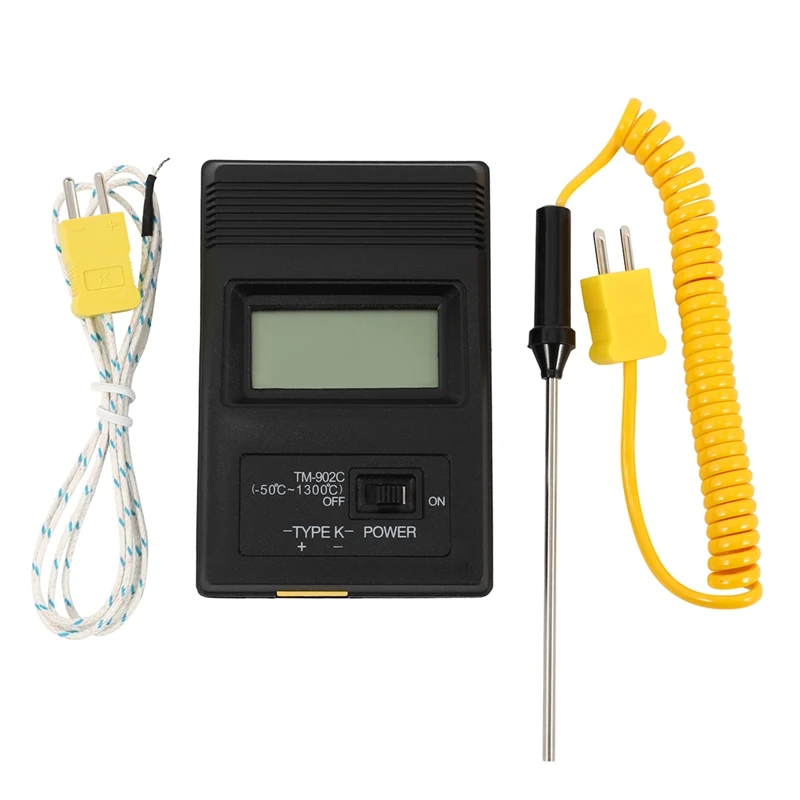 TM-902C(-50 Celsius To 750 Celsius) Temperature Meter TM902C Digital K Type Thermometer Sensor + Thermocouple Probe Detector Nee
TM-902C(-50 Celsius To 750 Celsius) Temperature Meter TM902C Digital K Type Thermometer Sensor + Thermocouple Probe Detector Nee