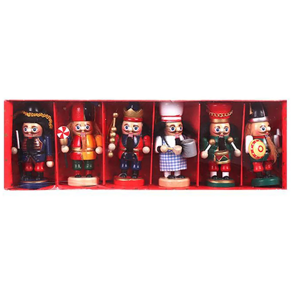 6pcs Christmas Gift Nutcracker Ornament Hanging Xmas Puppet Decor Wooden Nutcracker Christmas Decoration
6pcs Christmas Gift Nutcracker Ornament Hanging Xmas Puppet Decor Wooden Nutcracker Christmas Decoration