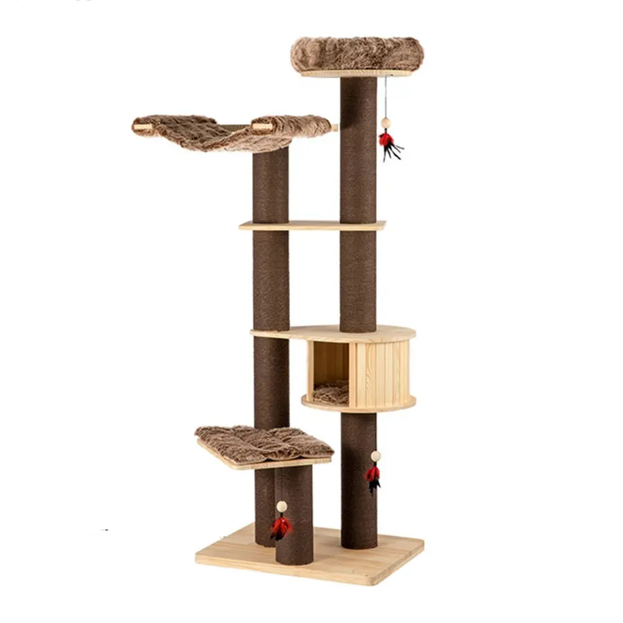 Solid wood cat climbing frame cat house cat tree cat tower integrated cat frame imported Finnish pine pet supplies
Solid wood cat climbing frame cat house cat tree cat tower integrated cat frame imported Finnish pine pet supplies