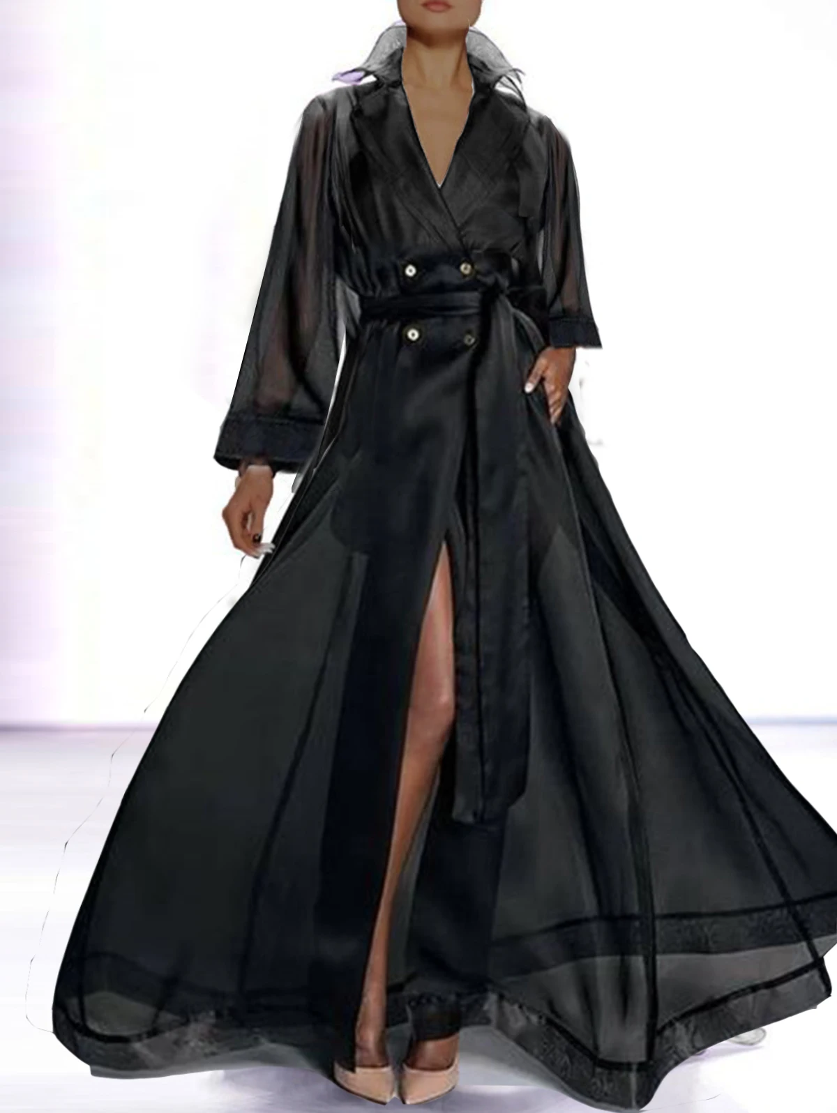 Women's Dress Elegant Party Polo Long Sleeve Long Dress Robe Double Breasted Large Swing Casual Loose Fit Dress
Women's Dress Elegant Party Polo Long Sleeve Long Dress Robe Double Breasted Large Swing Casual Loose Fit Dress