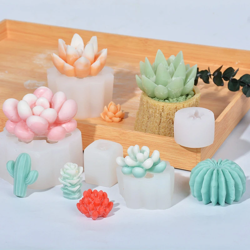 Succulent Plant Candle Mold 3D DIY Simulation candle Cactus Silicone Molds Flower Plaster Soap Making Scented Diffuser Cake mold
Succulent Plant Candle Mold 3D DIY Simulation candle Cactus Silicone Molds Flower Plaster Soap Making Scented Diffuser Cake mold