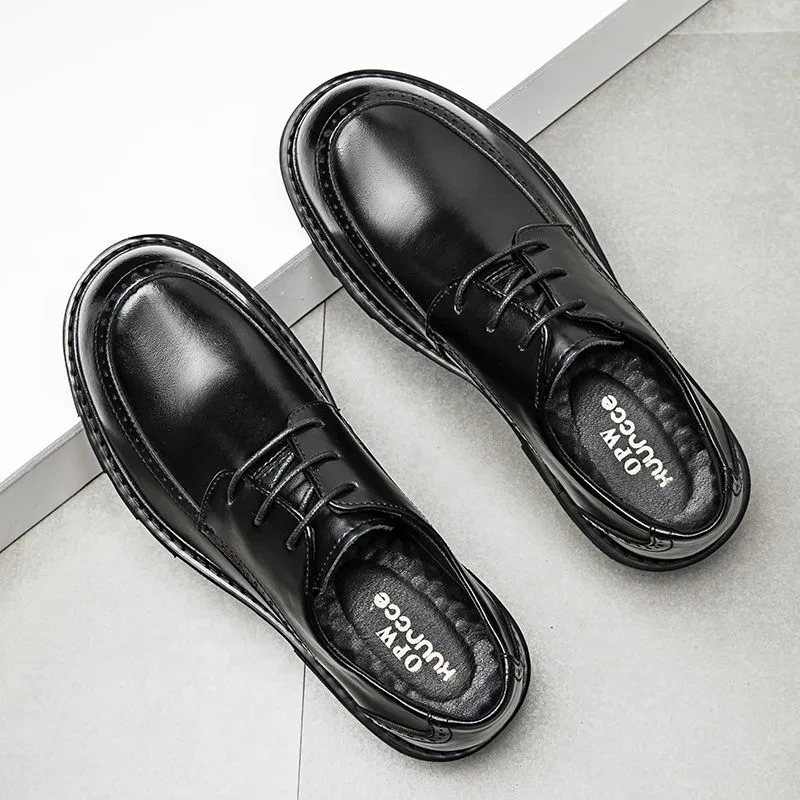 Men's New Leather Shoes, Leather Big Head Leather Shoes, Business Formal Clothes, Versatile Fashion Elevated Single Shoes
Men's New Leather Shoes, Leather Big Head Leather Shoes, Business Formal Clothes, Versatile Fashion Elevated Single Shoes