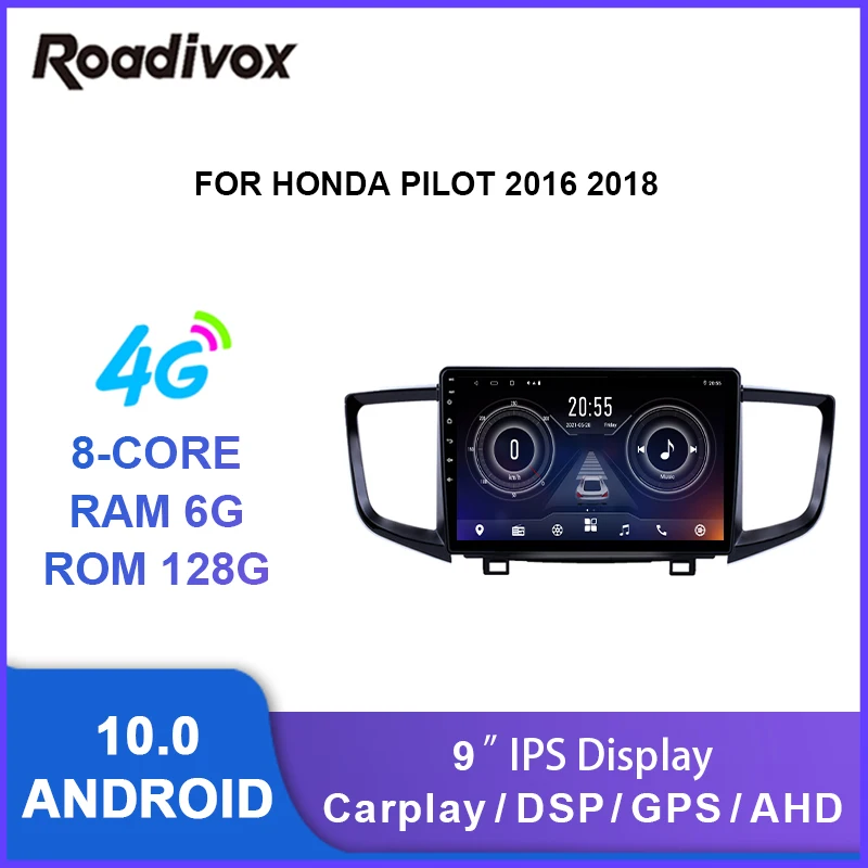 Автомобильный радиоприемник 9 "android 10,0, видеоплеер с gps-навигацией для honda pilot 2016 2018, мультимедийный стерео автомагнитола, головное устройство
Автомобильный радиоприемник 9 "android 10,0, видеоплеер с gps-навигацией для honda pilot 2016 2018, мультимедийный стерео автомагнитола, головное устройство